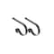 Original MantleClip® Matte Black Stocking Holders, 2ct.